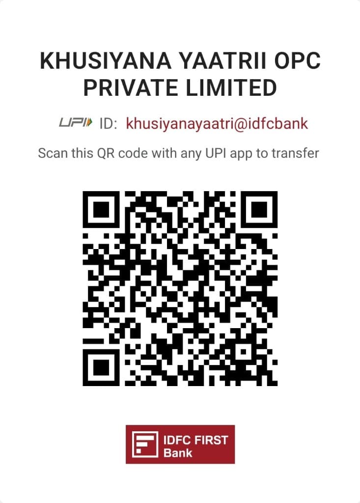 KHUSIYANA YAATRII OPC PRIVATE LIMITED UPI QR Code